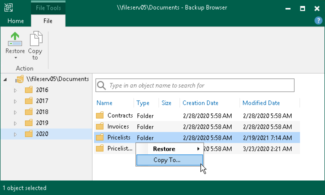 Step 4. Select Files and Folders to Restore