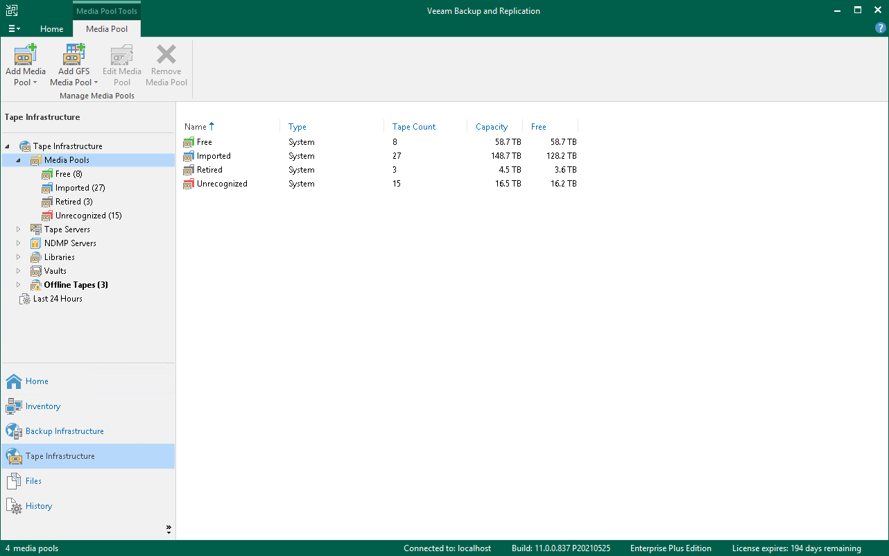 Launch New File Share Backup Job Wizard