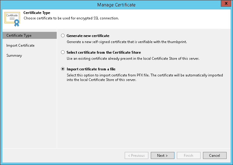 Importing Certificates from PFX Files