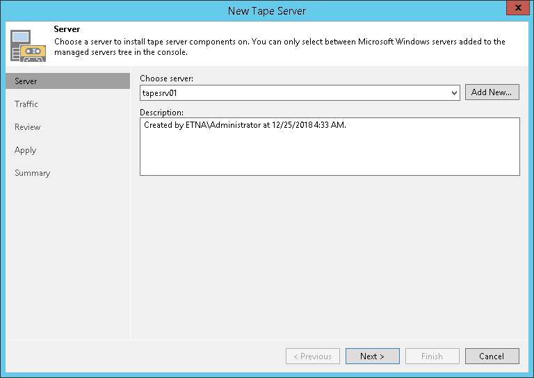 Step 2. Choose Server