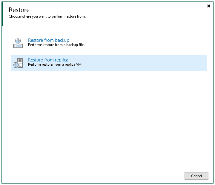 Step 1. Launch the Failback Wizard
