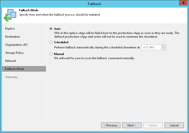 Step 8. Schedule [TBD] Switch to Production vApps 