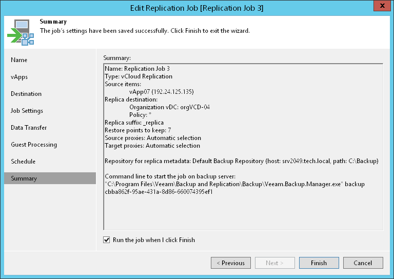 Step 14. Finish Working with Wizard