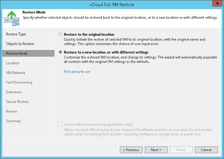 Step 4. Select Restore Mode
