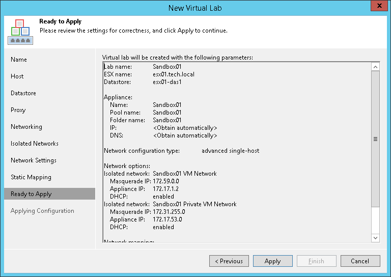 Step 10. Apply Parameters