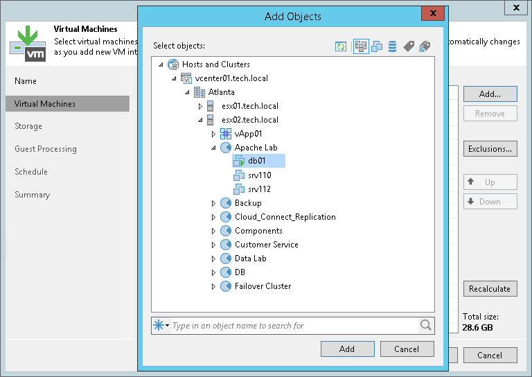 Step 3. Select VMs to Back Up