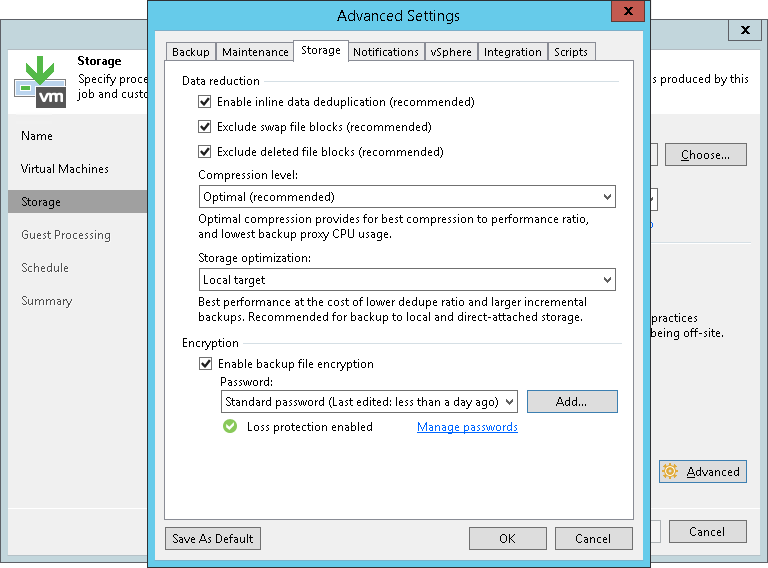 Backup Job Encryption