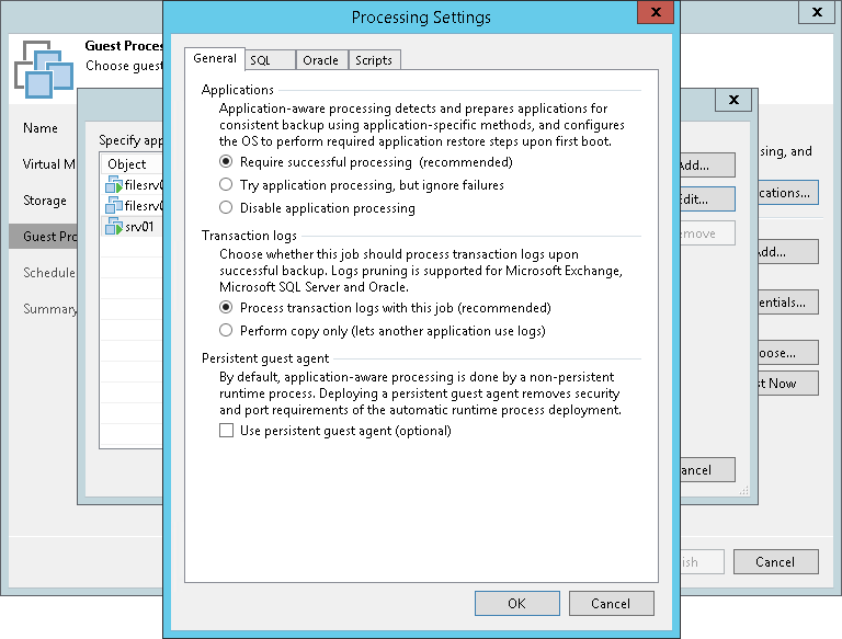 Application-Aware Processing