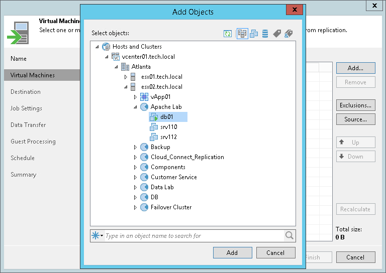 Step 3. Select VMs to Replicate