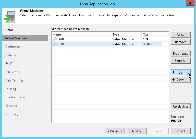 Step 6. Define VM Processing Order