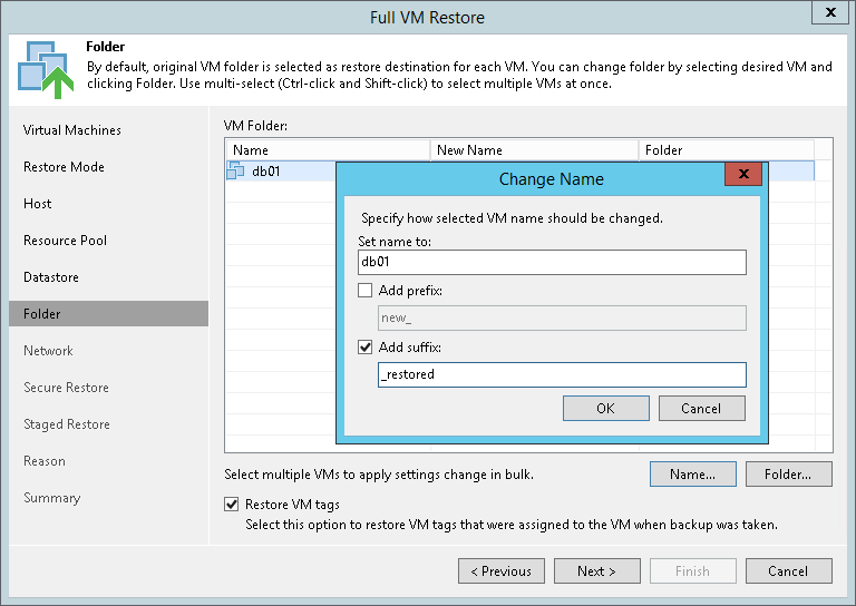 第8步。选择目标文件夹并更改虚拟机设置