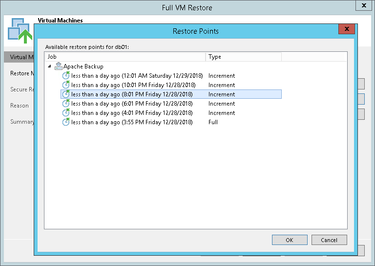 第3步。选择Restore Point（还原点）