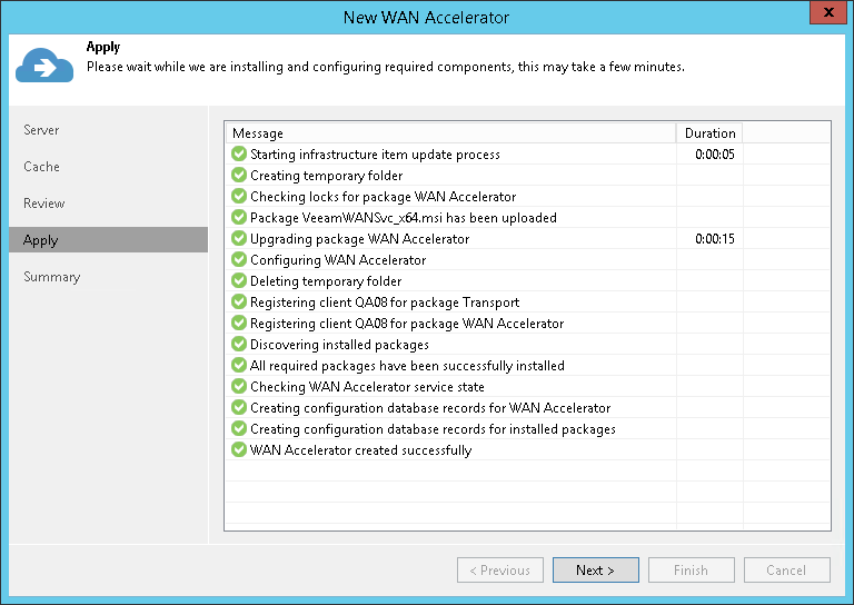 Step 5. Apply WAN Accelerator Settings