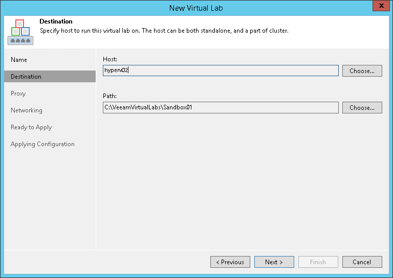 Step 3. Select Host