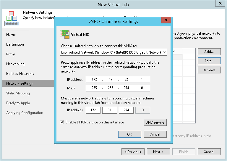 Step 7. Specify Network Settings