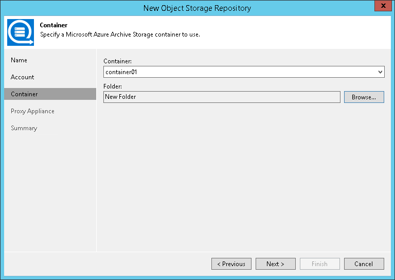 Step 3. Specify Object Storage Settings 