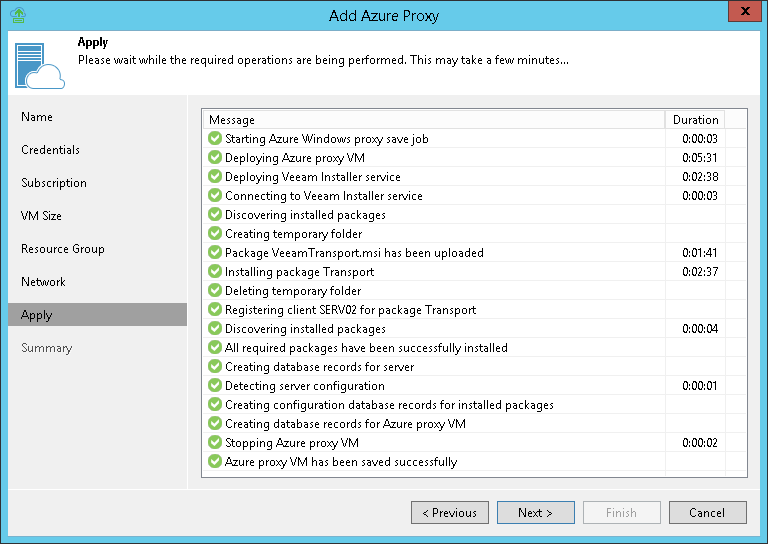 Step 8. Start Azure Proxy Deployment