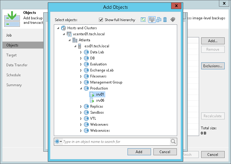 Step 4. Exclude Objects from Backup Copy Job