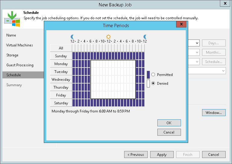 Backup Window