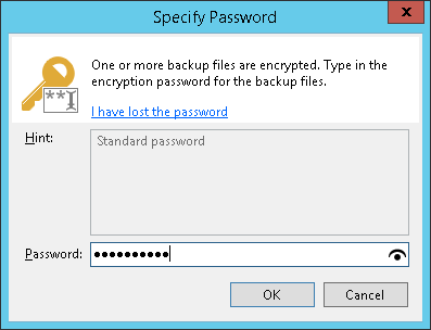 Importing Encrypted Backups