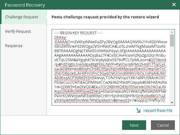 Step 2. Process Request in Veeam Backup Enterprise Manager