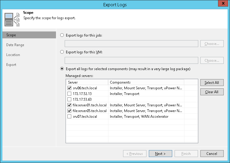 Step 1. Select Virtual Infrastructure Scope