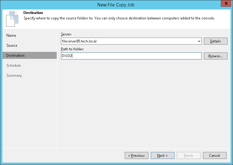 Step 4. Select Destination for Copying