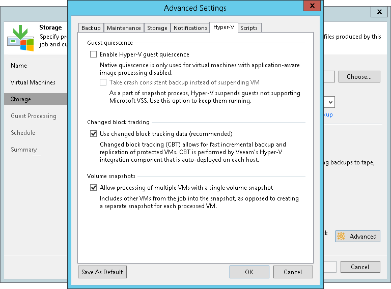 Hyper-V Settings