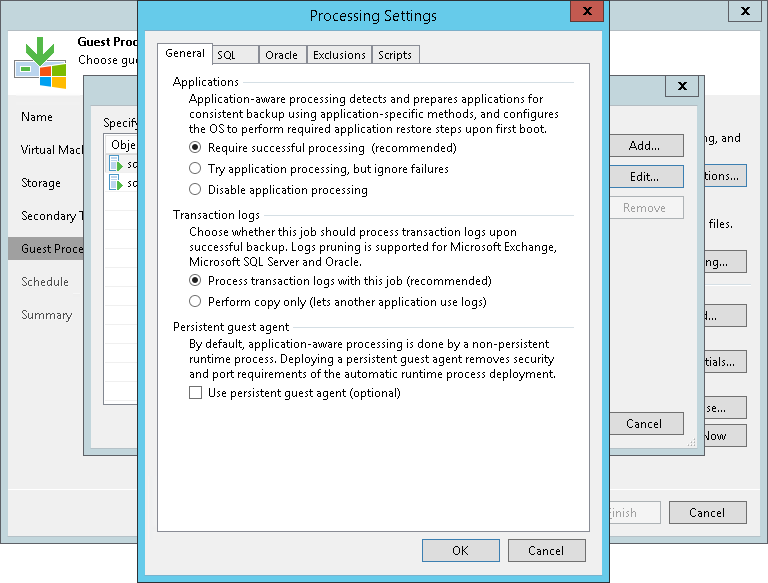 Application-Aware Processing