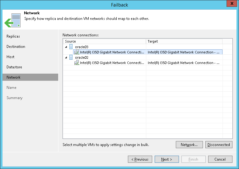 Step 6. Select Target Network