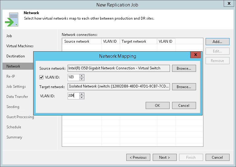 Step 8. Create Network Map Table