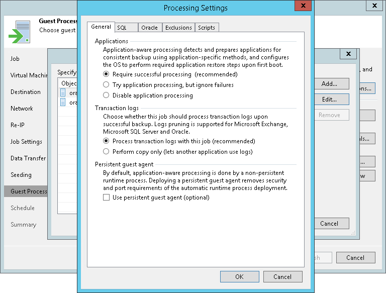 Application-Aware Processing