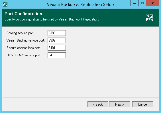 Step 9. Specify Service Ports