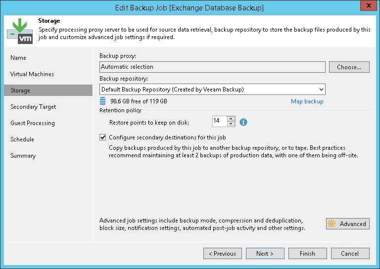 Linking Backup Jobs to Backup to Tape Jobs