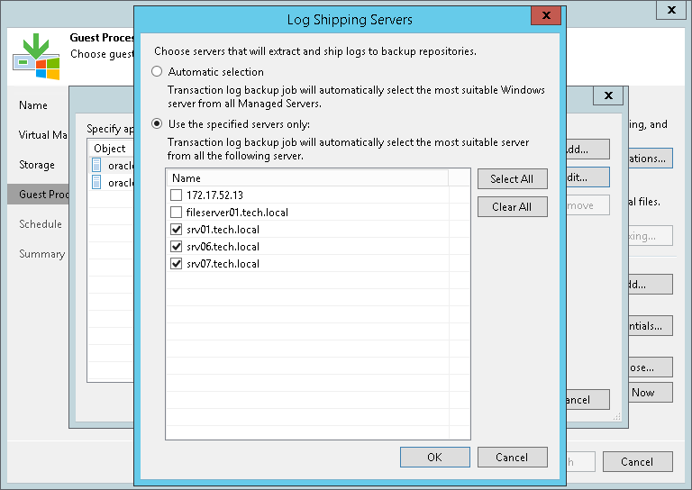 Log Shipping Servers