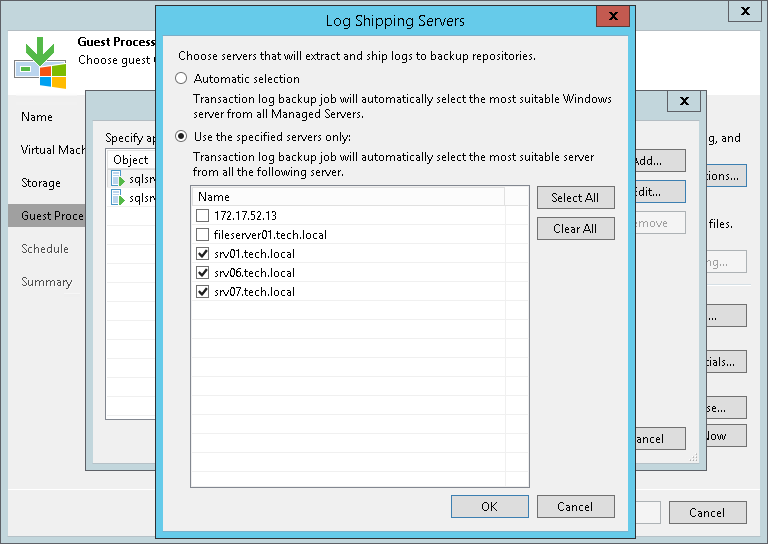 Log Shipping Servers