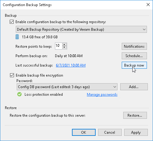 将配置数据库迁移到另一台SQL Server