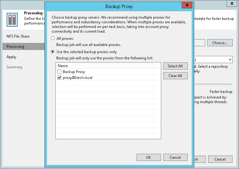 Step 4. Specify File Share Processing Settings