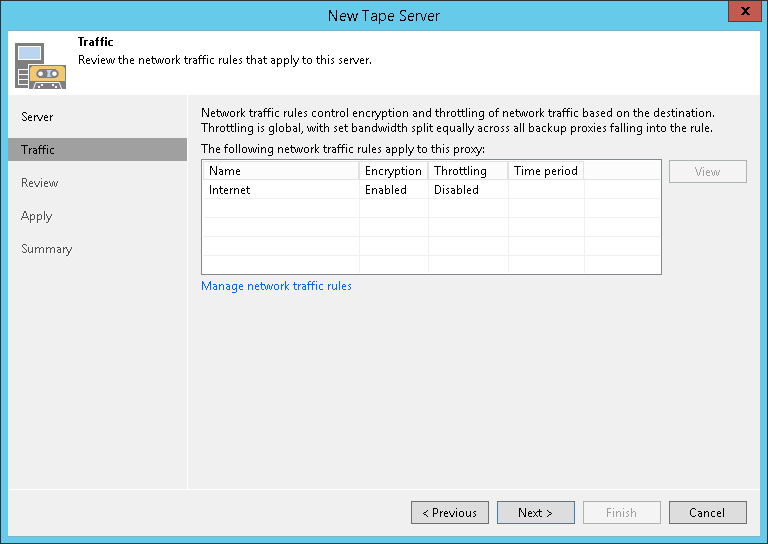 Step 3. Configure Traffic Throttling Rules