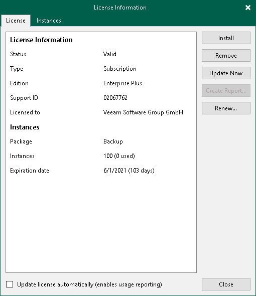 Updating License Manually