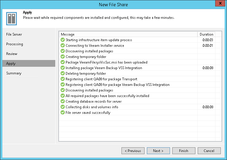 Step 5. Apply File Share Settings