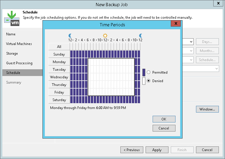 Backup Window