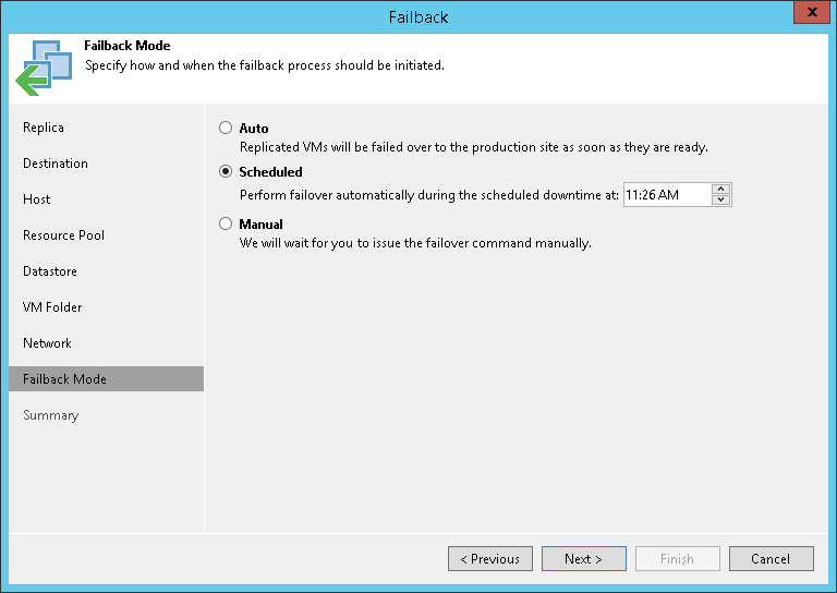 Step 10. Schedule Switch to Production VMs