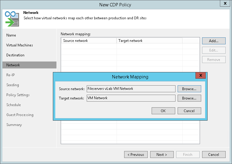 Step 7. Configure Network Mapping