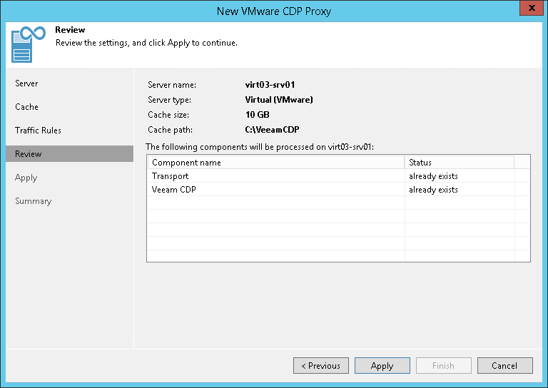 Step 5. Review Settings and Install Components