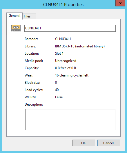 Viewing Tape Properties