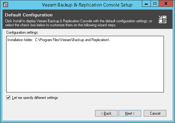 Step 4. Specify Installation Settings