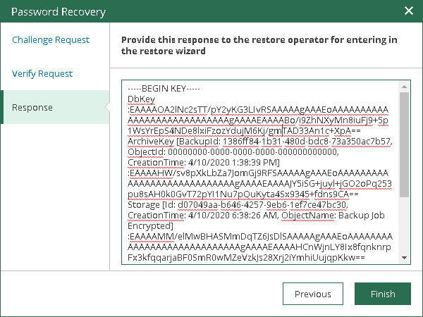 Step 2. Process Request in Veeam Backup Enterprise Manager