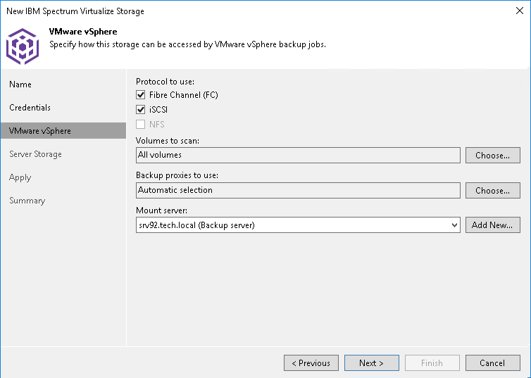 Step 4. Specify VMware Access Options