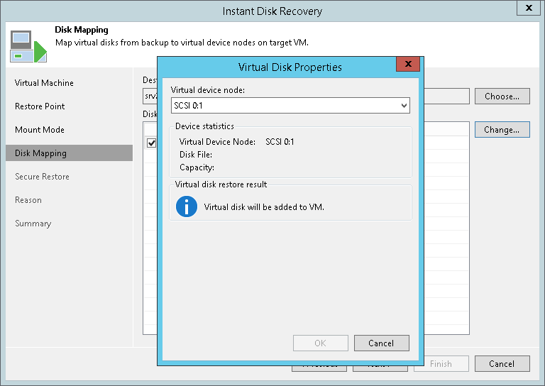 Step 5. Select Virtual Disks to Restore